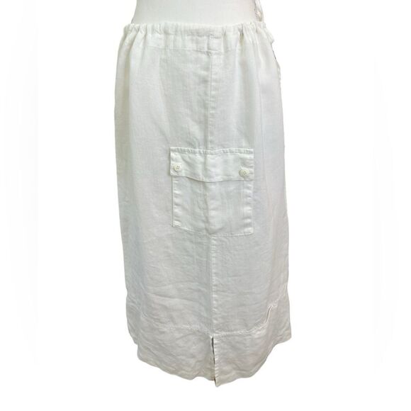 Pepito’s Made In Italy 100% Linen White Unique Pocket Size Small ?? Resort Wear - Picture 1 of 9